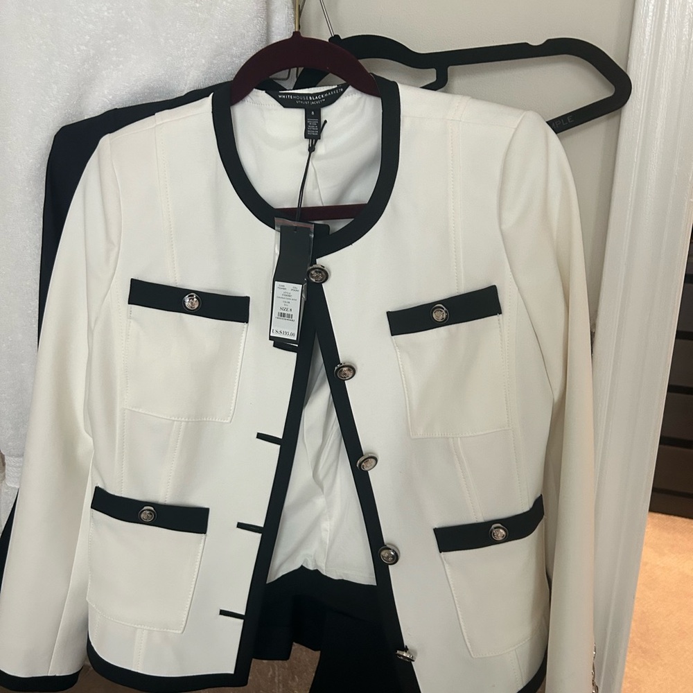 White House Black Market Color Block Jacket NWT